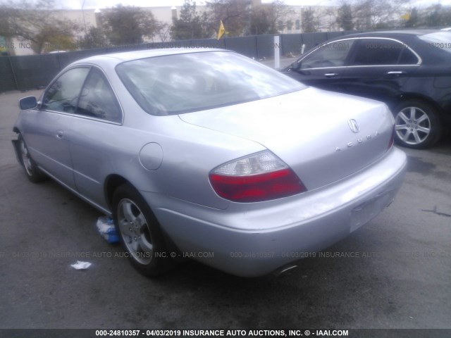 19UYA42423A001710 - 2003 ACURA 3.2CL SILVER photo 3