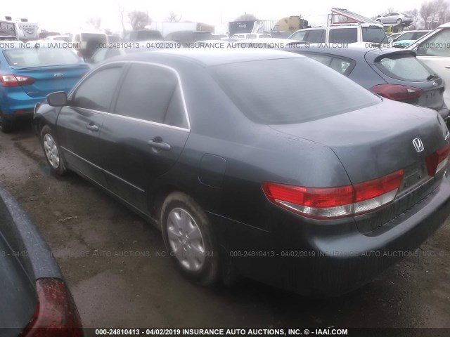 1HGCM56354A109281 - 2004 HONDA ACCORD LX GRAY photo 3