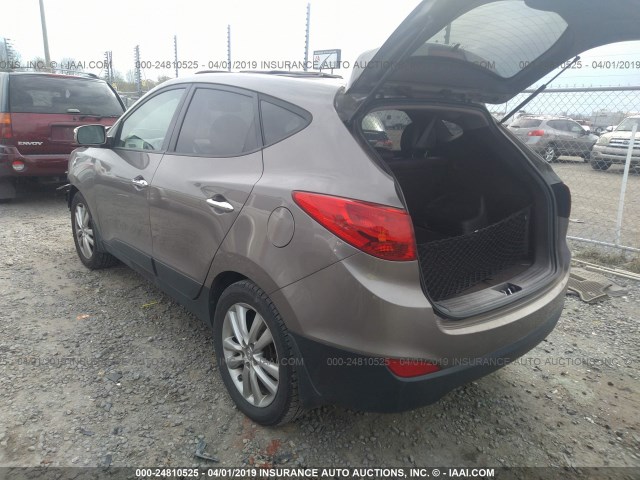 KM8JU3AC3CU490137 - 2012 HYUNDAI TUCSON GLS/LIMITED 棕色 照片 3