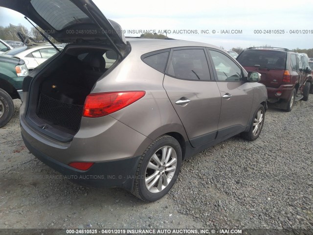 KM8JU3AC3CU490137 - 2012 HYUNDAI TUCSON GLS/LIMITED 棕色 照片 4