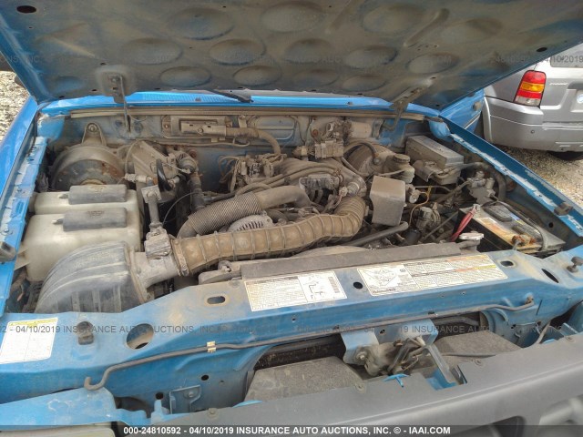 1FTYR11V5YPB38855 - 2000 FORD RANGER BLUE photo 10