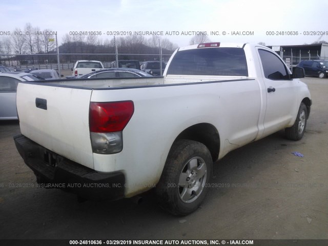 5TFLU52148X010408 - 2008 TOYOTA TUNDRA WHITE photo 4