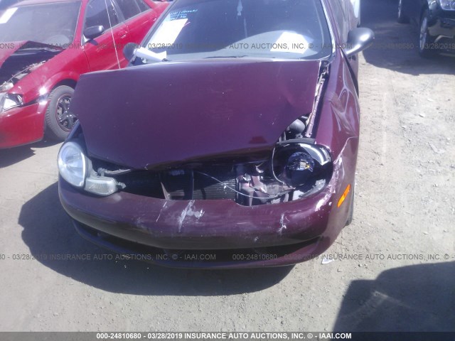 1B3ES46C41D117892 - 2001 DODGE NEON SE/ES MAROON photo 6