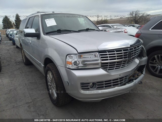 5LMJJ3J5XCEL01209 - 2012 LINCOLN NAVIGATOR L SILVER photo 1