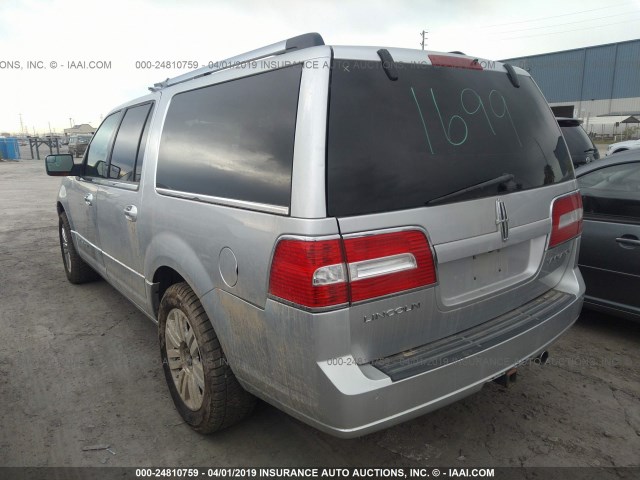 5LMJJ3J5XCEL01209 - 2012 LINCOLN NAVIGATOR L SILVER photo 3