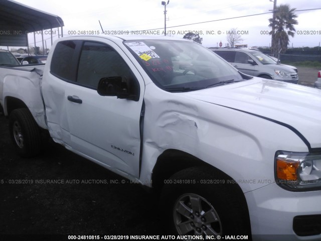 1GTH5BEN6J1206309 - 2018 GMC CANYON WHITE photo 6