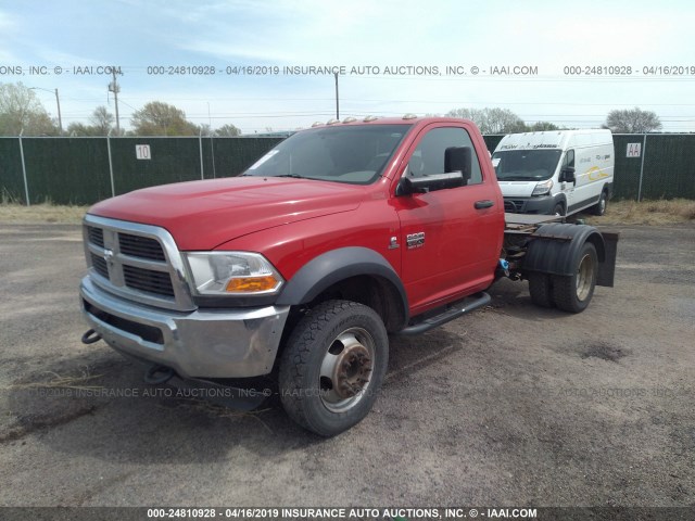 3C7WDNAL5CG134106 - 2012 DODGE RAM 5500 ST/SLT RED photo 2