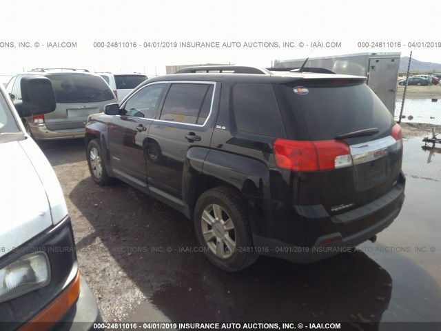 2GKFLTEK7C6188349 - 2012 GMC TERRAIN SLE BLACK photo 3