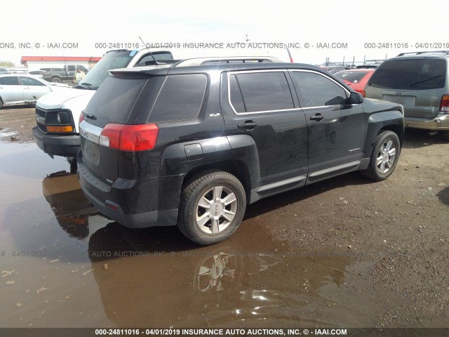 2GKFLTEK7C6188349 - 2012 GMC TERRAIN SLE BLACK photo 4