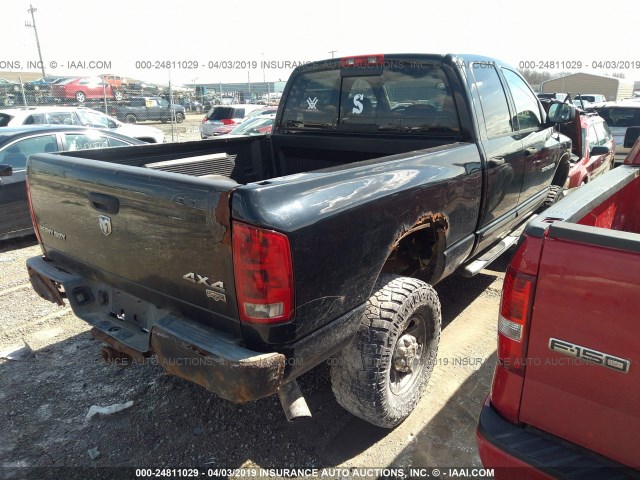 3D7KS28D95G798982 - 2005 DODGE RAM 2500 ST/SLT BLACK photo 4