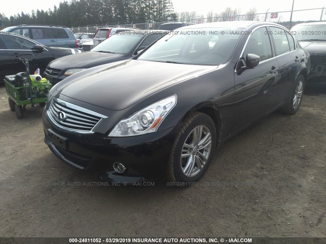 JN1CV6AR3DM768538 - 2013 INFINITI G37 BLACK photo 2