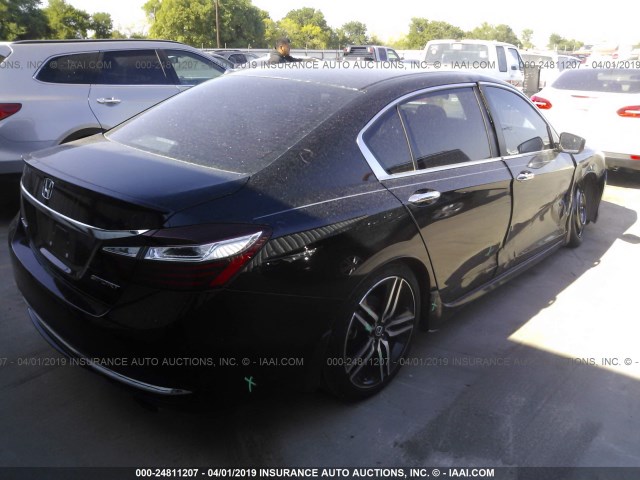 1HGCR2F61HA050505 - 2017 HONDA ACCORD SPORT BLACK photo 4