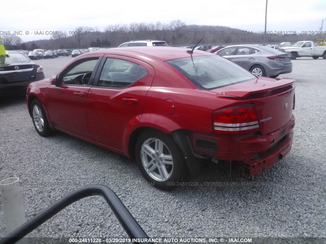 1B3LC56B29N556919 - 2009 DODGE AVENGER RED photo 3