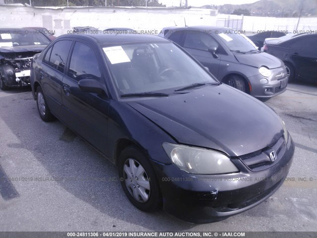 1HGES16365L010711 - 2005 HONDA CIVIC DX VP BLACK photo 1