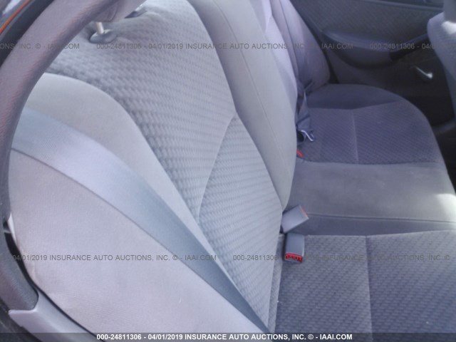 1HGES16365L010711 - 2005 HONDA CIVIC DX VP BLACK photo 8