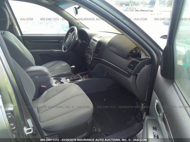 5XYZG3AB1CG092027 - 2012 HYUNDAI SANTA FE GLS GRAY photo 5