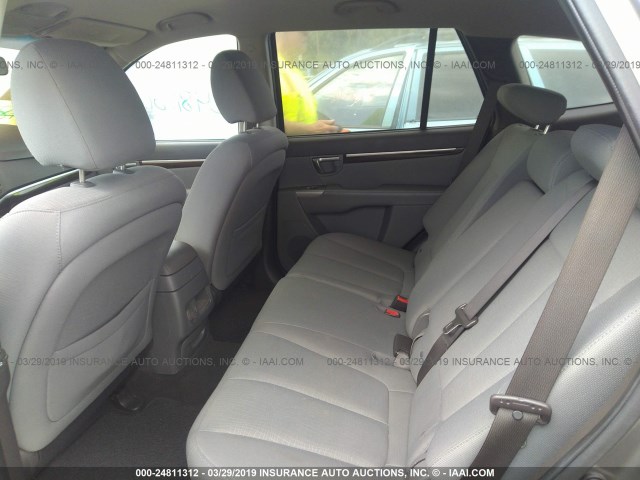 5XYZG3AB1CG092027 - 2012 HYUNDAI SANTA FE GLS GRAY photo 8