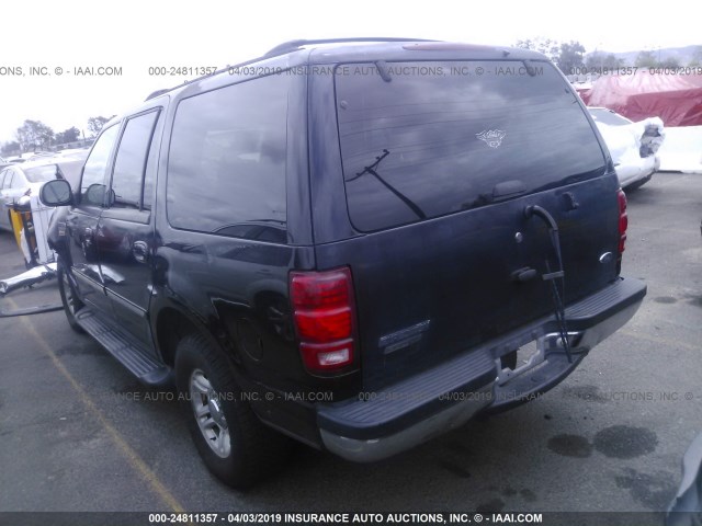 1FMRU1568YLB64519 - 2000 FORD EXPEDITION XLT BLACK photo 3