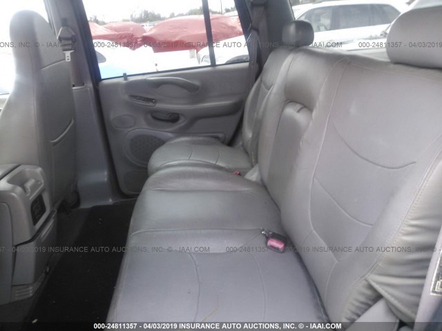 1FMRU1568YLB64519 - 2000 FORD EXPEDITION XLT BLACK photo 8