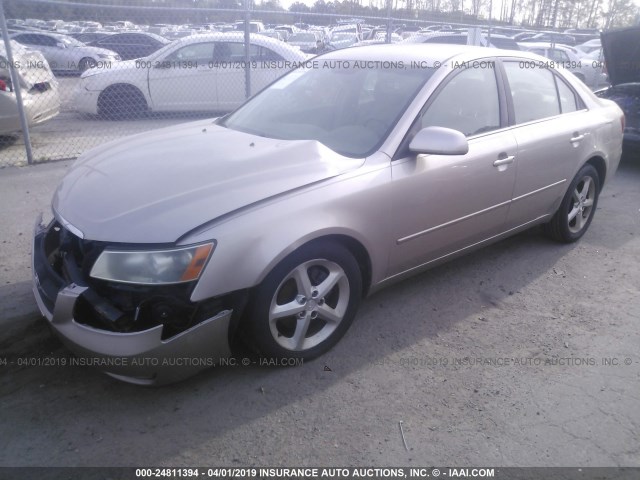 5NPEU46FX7H166553 - 2007 HYUNDAI SONATA SE/LIMITED TAN photo 2