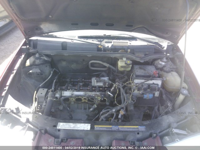 1G8AJ52F25Z115311 - 2005 SATURN ION LEVEL 2 勃艮第红 照片 10