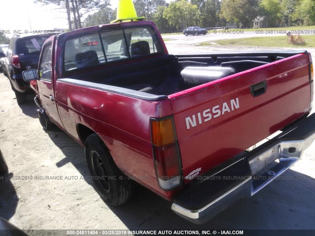 1N6SD11S6SC451810 - 1995 NISSAN TRUCK E/XE RED photo 3