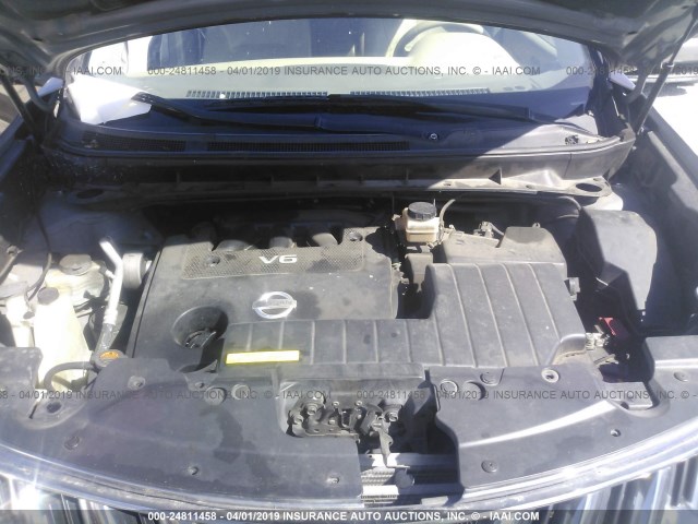 JN8AZ1MU5AW019675 - 2010 NISSAN MURANO S/SL/LE 棕色 照片 10
