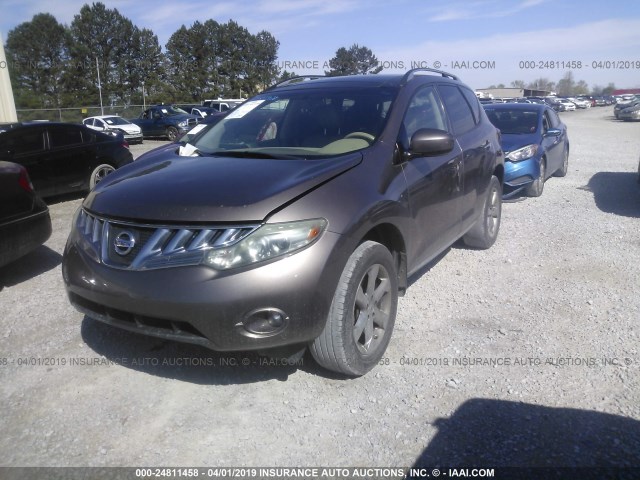 JN8AZ1MU5AW019675 - 2010 NISSAN MURANO S/SL/LE 棕色 照片 2