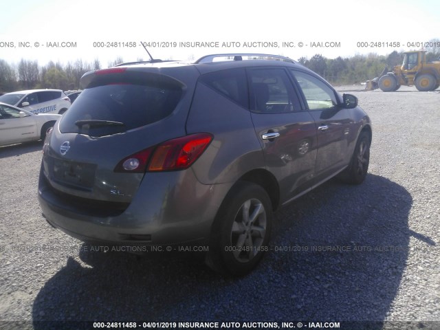JN8AZ1MU5AW019675 - 2010 NISSAN MURANO S/SL/LE 棕色 照片 4