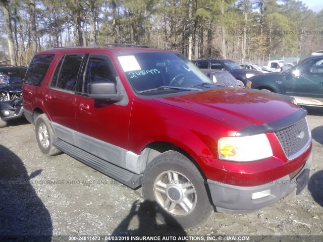 1FMRU15W93LB25317 - 2003 FORD EXPEDITION XLT RED photo 1