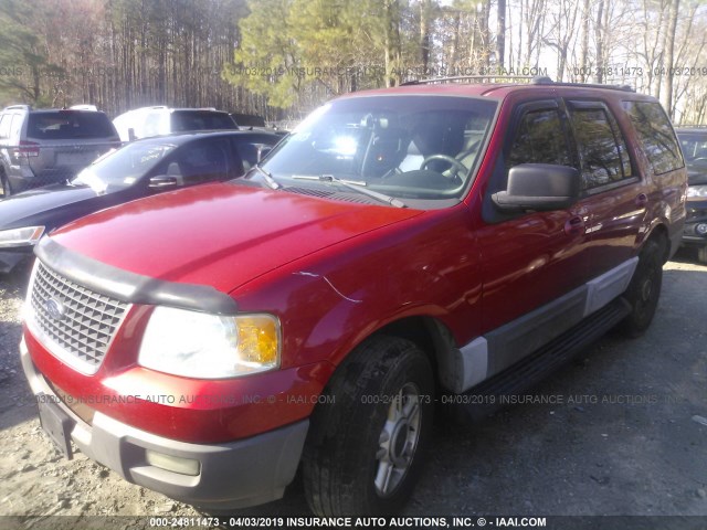 1FMRU15W93LB25317 - 2003 FORD EXPEDITION XLT RED photo 2