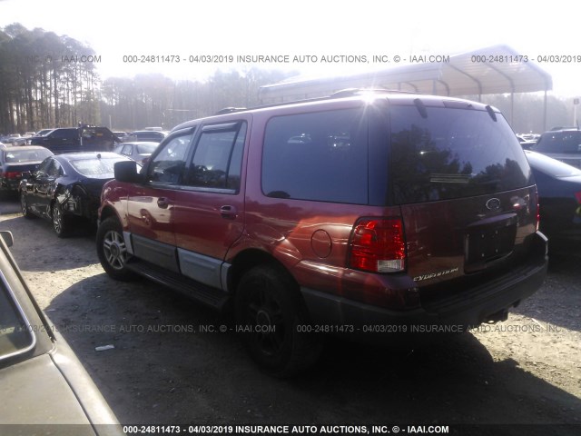 1FMRU15W93LB25317 - 2003 FORD EXPEDITION XLT RED photo 3