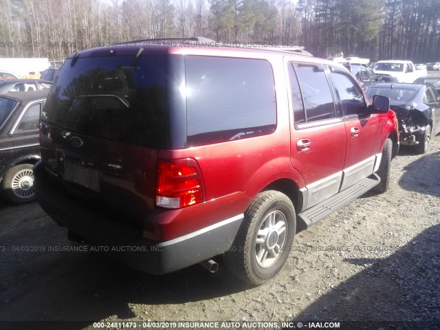 1FMRU15W93LB25317 - 2003 FORD EXPEDITION XLT RED photo 4