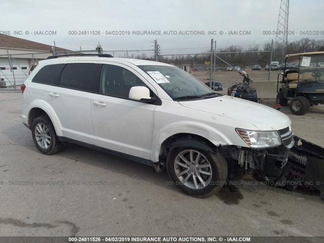 3C4PDDBG7HT592337 - 2017 DODGE JOURNEY SXT WHITE photo 1