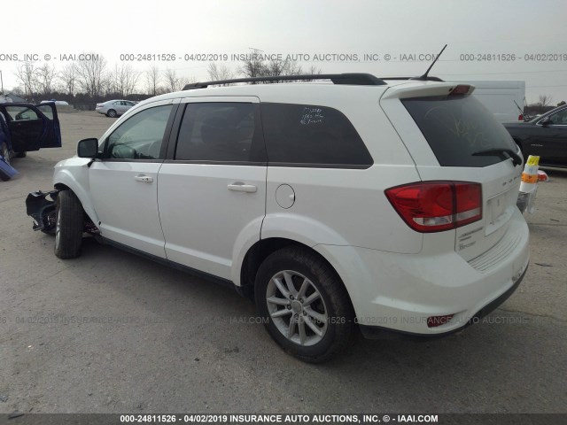 3C4PDDBG7HT592337 - 2017 DODGE JOURNEY SXT WHITE photo 3