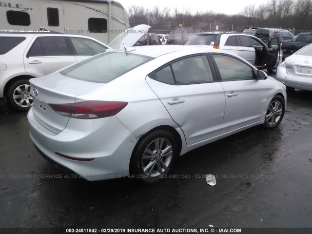 5NPD84LF7JH370626 - 2018 HYUNDAI ELANTRA SEL/VALUE/LIMITED SILVER photo 4