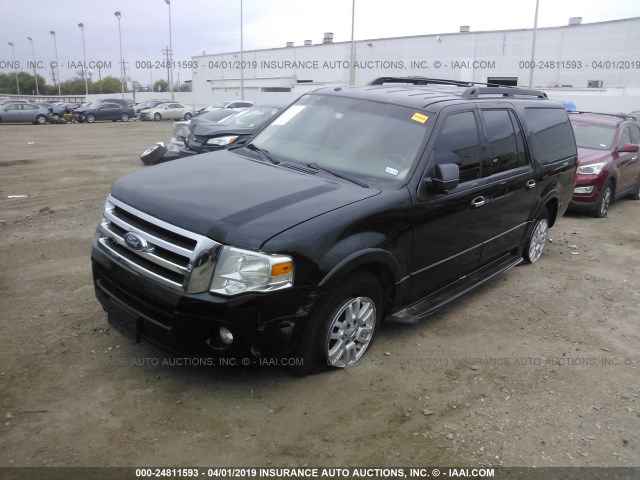 1FMJK1H59CEF06983 - 2012 FORD EXPEDITION EL XLT/EL KING RANCH BLACK photo 2