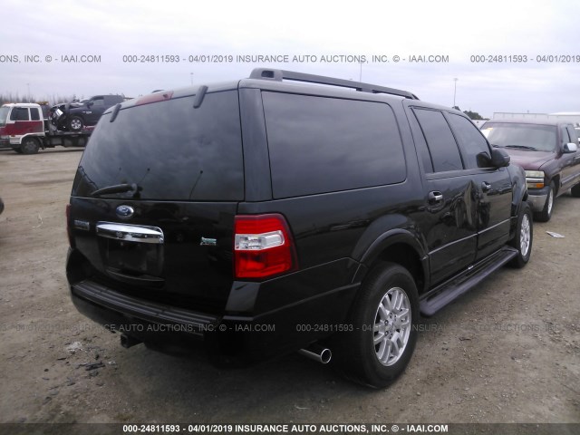 1FMJK1H59CEF06983 - 2012 FORD EXPEDITION EL XLT/EL KING RANCH BLACK photo 4