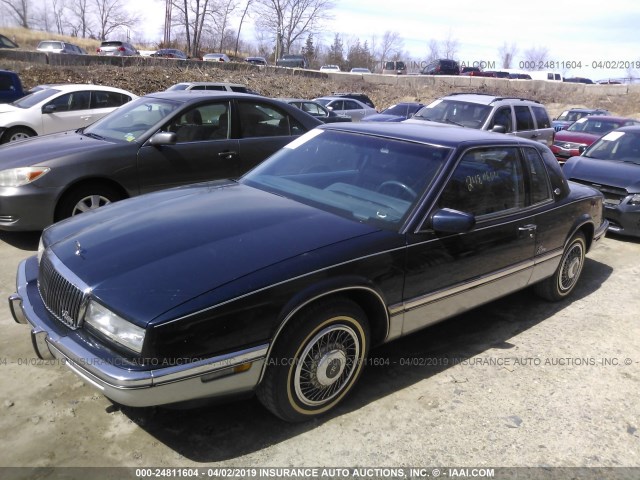 1G4EZ13C3LU417676 - 1990 BUICK RIVIERA BLUE photo 2