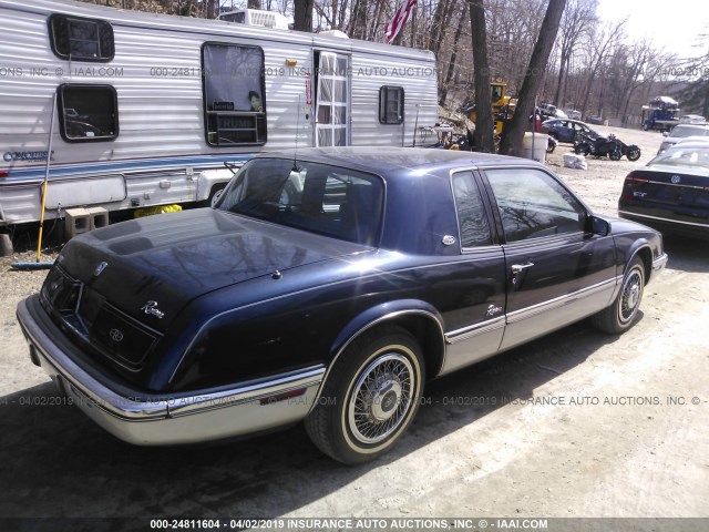 1G4EZ13C3LU417676 - 1990 BUICK RIVIERA BLUE photo 4