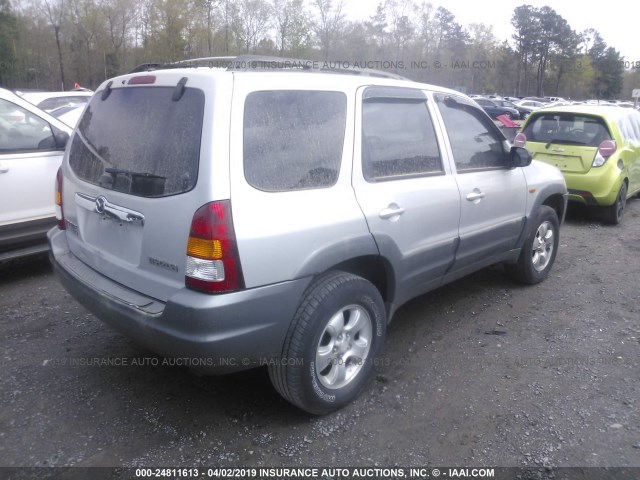 4F2YU09171KM23277 - 2001 MAZDA TRIBUTE LX/ES SILVER photo 4