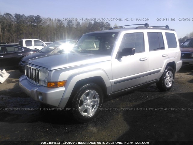 1J8HH48P07C699992 - 2007 JEEP COMMANDER 银色 照片 2
