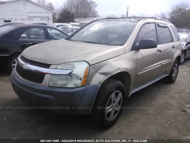 2CNDL13F356200945 - 2005 CHEVROLET EQUINOX LS GOLD photo 2