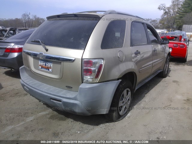 2CNDL13F356200945 - 2005 CHEVROLET EQUINOX LS GOLD photo 4