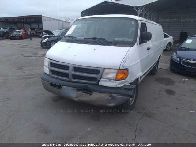 2B7HB11Y3YK107528 - 2000 DODGE RAM VAN B1500 WHITE photo 6