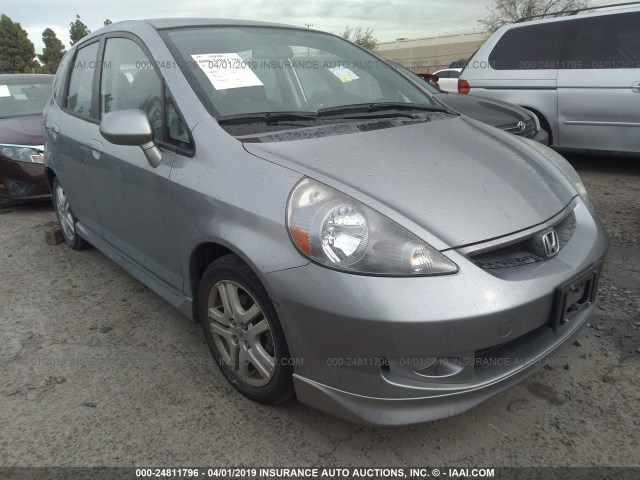 JHMGD37648S005604 - 2008 HONDA FIT SPORT GRAY photo 1