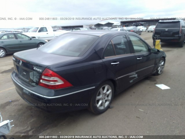 WDBRF92J27F907984 - 2007 MERCEDES-BENZ C 280 4MATIC Dark Blue photo 4