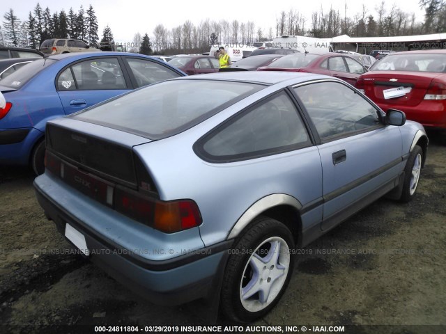 JHMED8365KS025099 - 1989 HONDA CIVIC CRX 1.5 HF BLACK photo 4