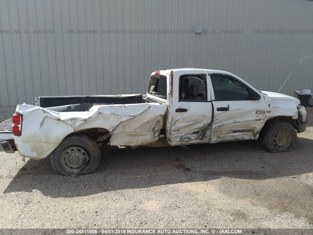 3D7KS28D78G110403 - 2008 DODGE RAM 2500 ST/SLT WHITE photo 6