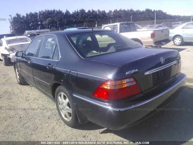 JH4KA96572C013132 - 2002 ACURA 3.5RL BLACK photo 3